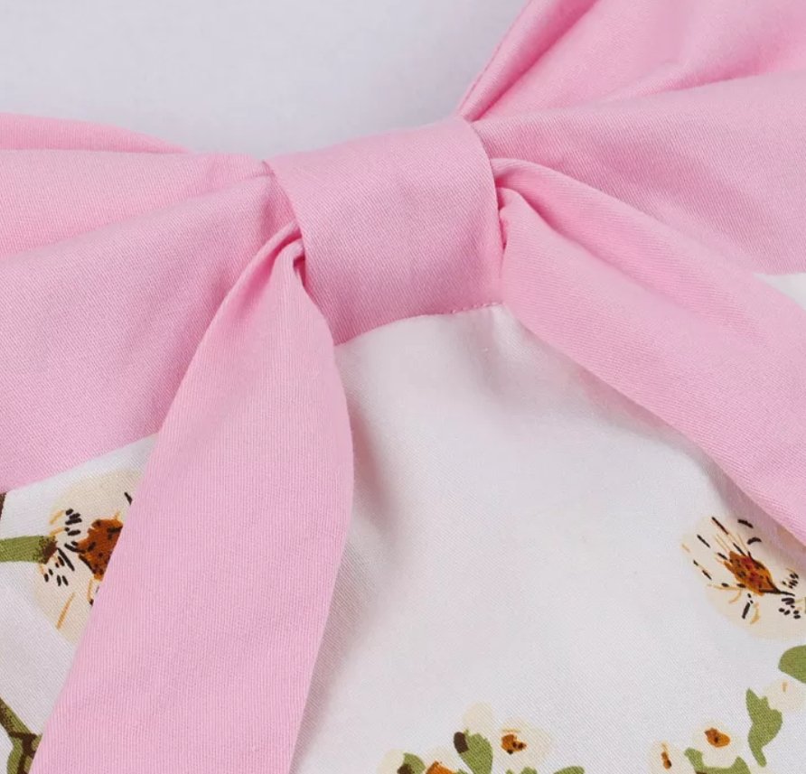 Vestido Rosa Vintage Dos Anos 1950