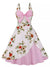 Vestido Rosa Vintage Dos Anos 1950