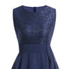 Vestido De Noite Vintage Dos Anos 1950 Marinho