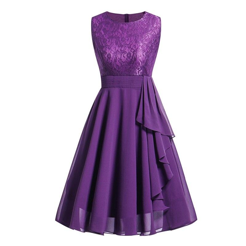 Vestido De Noite Vintage Dos Anos 1950 Roxo