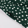 Vestido De Bolinhas Branco Verde Vintage Anos 1950
