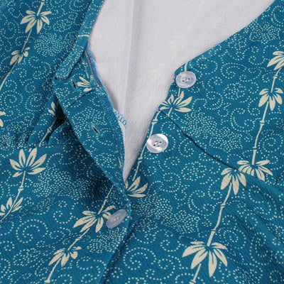 Vestido Vintage Azul Country Dos Anos 60
