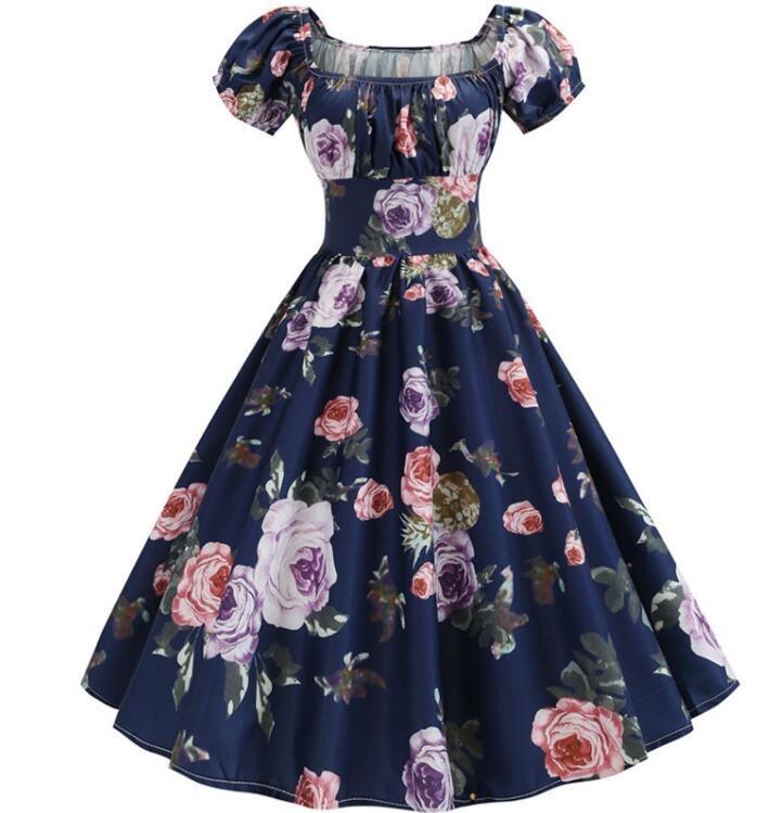 Robe Vintage Année 60 Roses