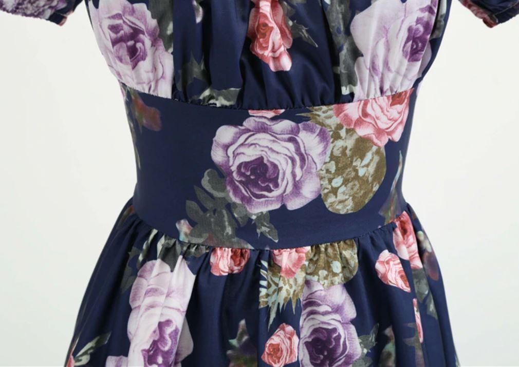 Robe Vintage Année 60 Roses