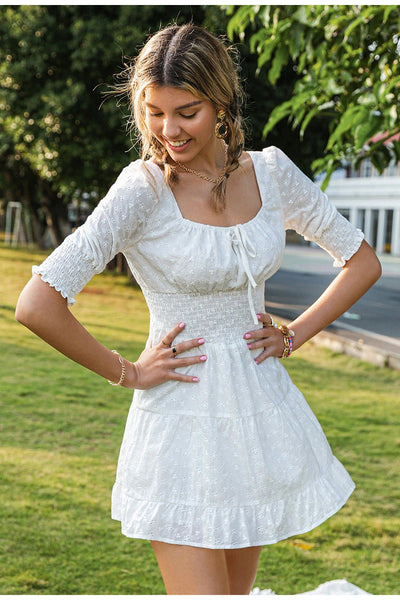 Vestido Vintage Broderie Anglaise