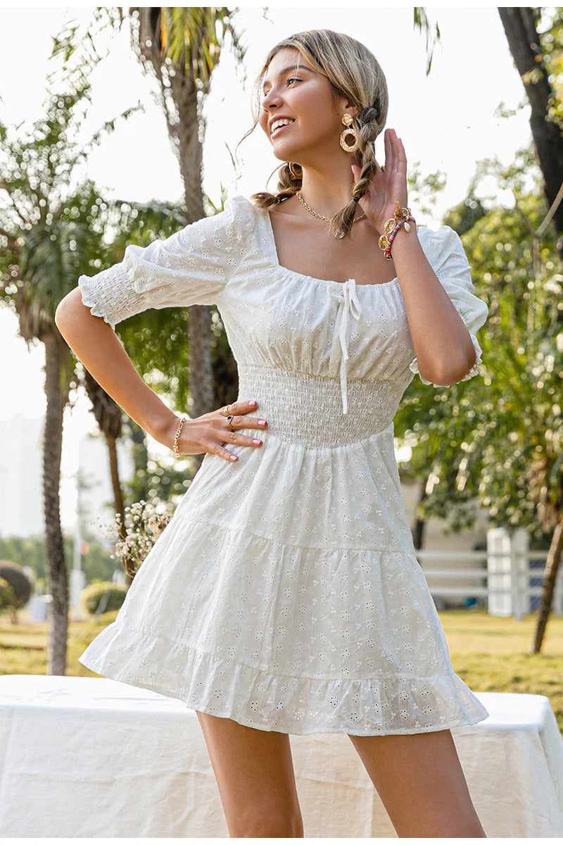 Vestido Vintage Broderie Anglaise