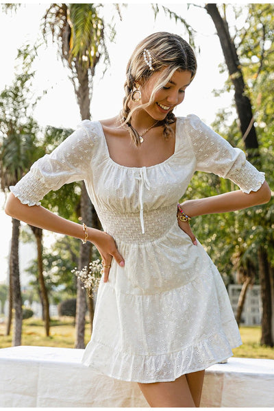 Vestido Vintage Broderie Anglaise