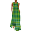 Vestido Vintage Longo Verde Dos Anos 70