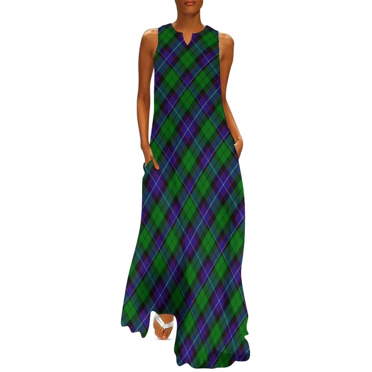Vestido Xadrez Vintage Anos 70