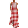 Vestido Vintage Vermelho E Branco Dos Anos 70