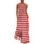 Vestido Vintage Vermelho E Branco Dos Anos 70