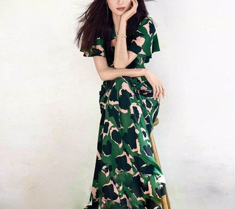 Vestido Vintage De Algodão Dos Anos 1940