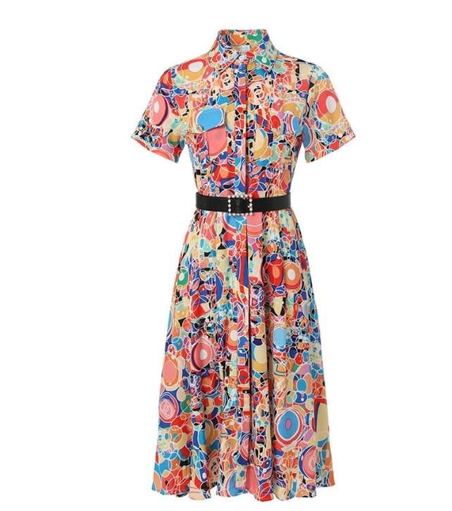 Vestido De Verão Vintage Dos Anos 40