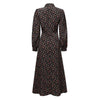 Vestido Fluido Vintage Dos Anos 1940 Preto