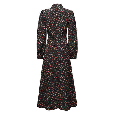 Vestido Fluido Vintage Dos Anos 1940 Preto