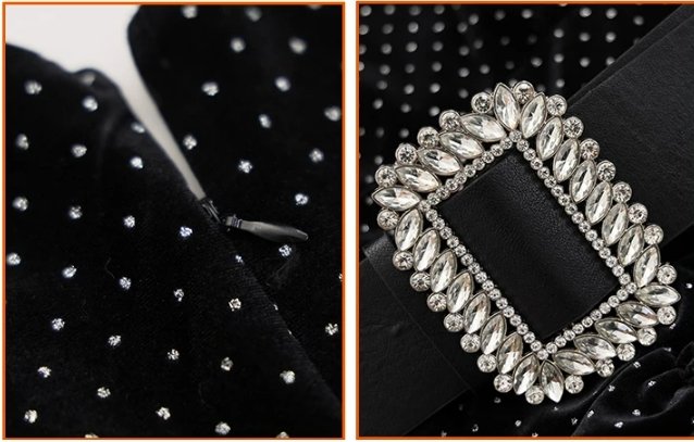 Vestido Vintage Glamoroso Dos Anos 40