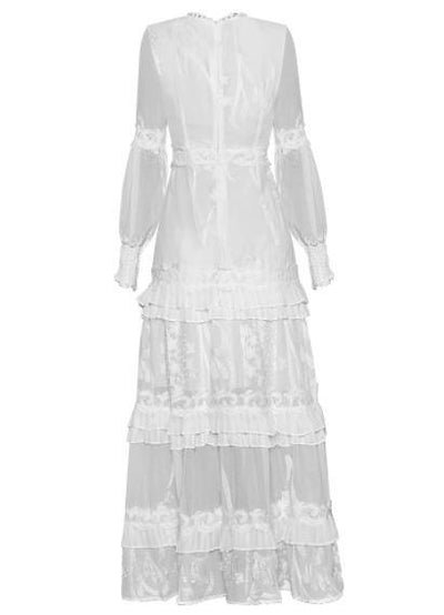 Vestido Vintage Do Lanterna Branco Dos Anos 40