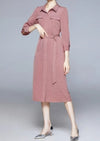 Vestido Vintage Rosa Old School Dos Anos 40