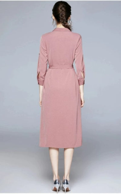 Vestido Vintage Rosa Old School Dos Anos 40