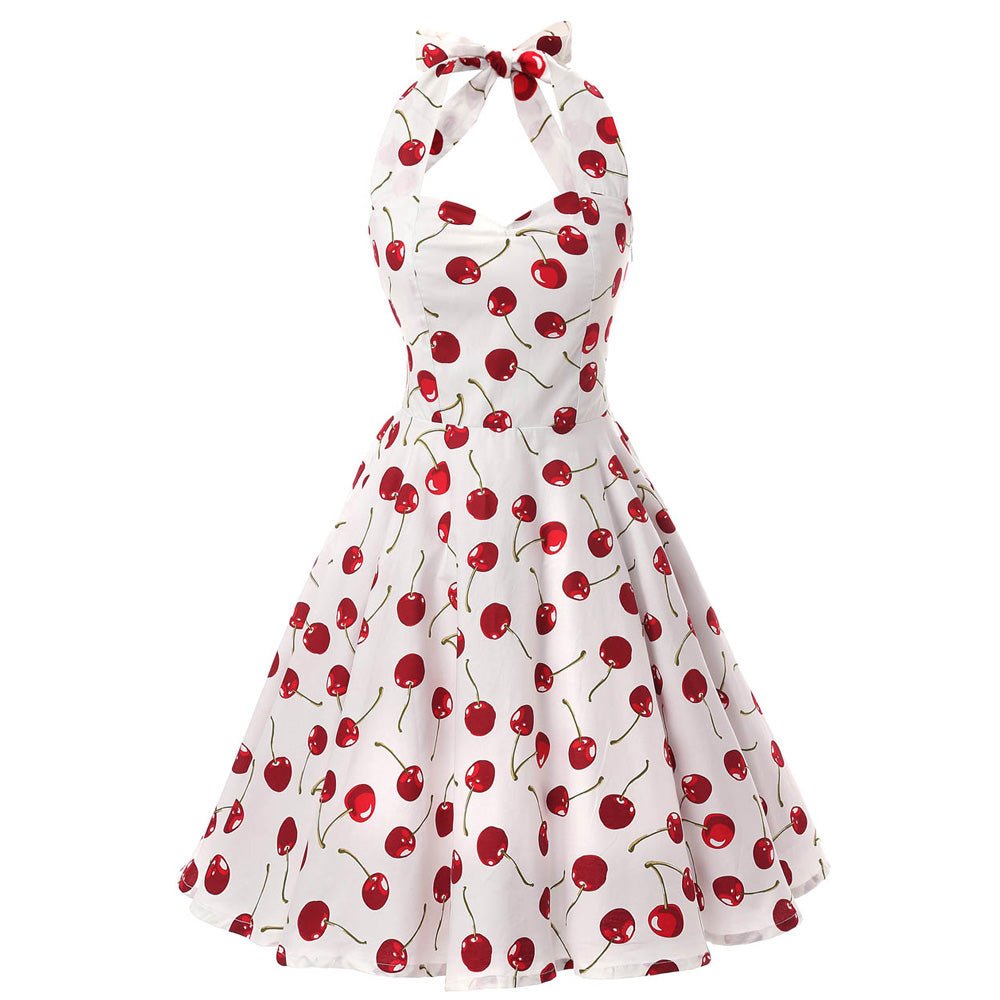 Vestido Vintage Cereja Anos 50