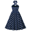 Vestido Vintage Anos 50 Marinha