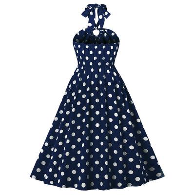 Vestido Vintage Anos 50 Marinha