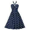 Vestido Vintage Anos 50 Marinha
