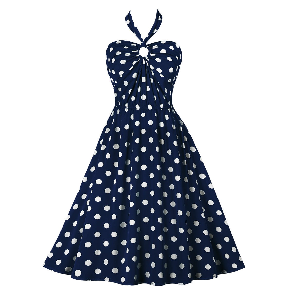 Vestido Vintage Anos 50 Marinha
