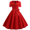 Vestido Vintage Anos 50 Vermelho