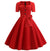 Vestido Vintage Anos 50 Vermelho