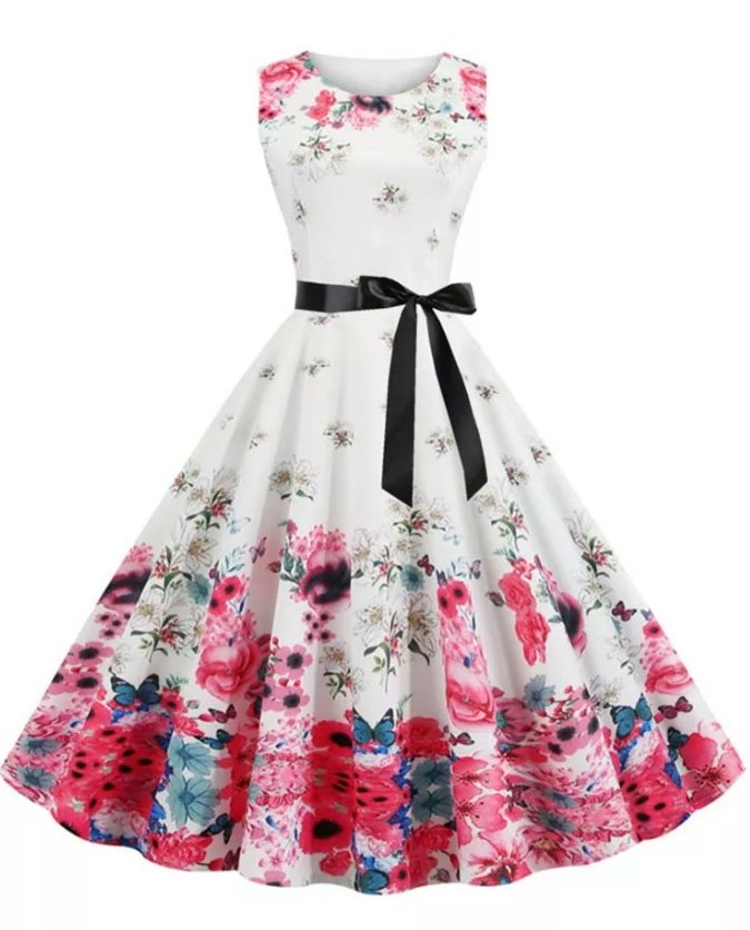 Vestido Volume Vintage Anos 50