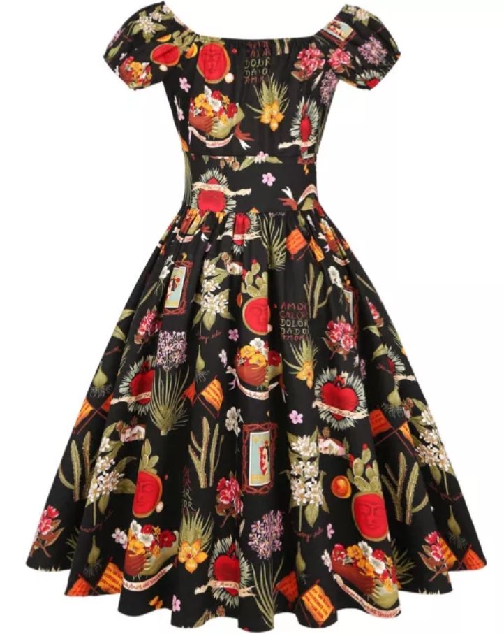 Vestido Vintage Anos 60 Plus Size Azul Marinho