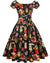 Vestido Vintage Anos 60 Plus Size Azul Marinho