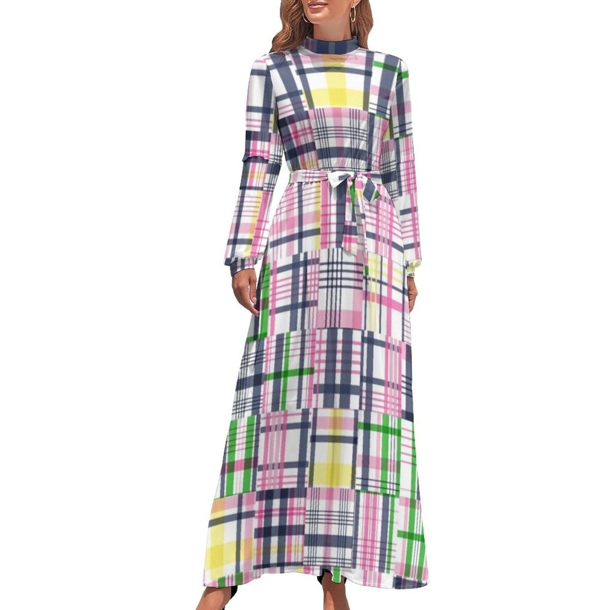 Vestido Vintage Listrado Dos Anos 70