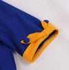 Vestido Vintage Outono Amarelo Azul