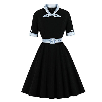 Vestido Vintage Preto Outono