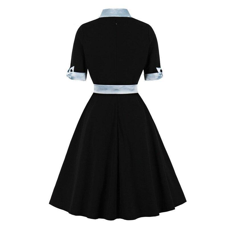 Vestido Vintage Preto Outono