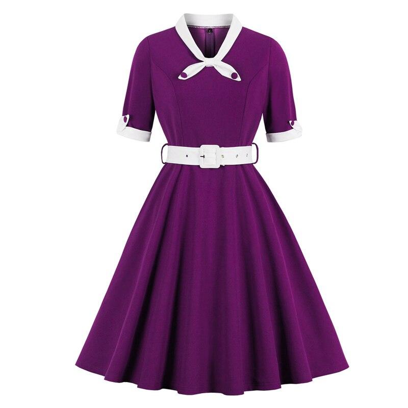 Vestido Vintage Roxo Outono