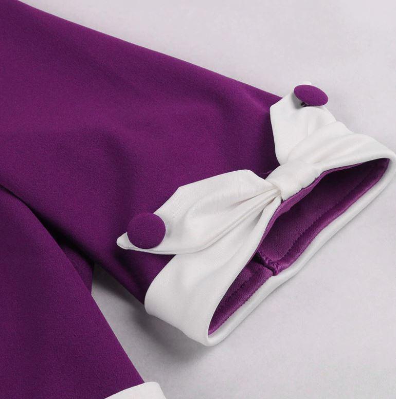 Vestido Vintage Roxo Outono