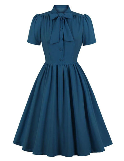 Vestido Vintage Azul Bcbg