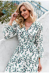 Vestido Vintage Branco E Verde
