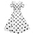 Vestido Vintage Branco Com Bolinhas Pretas