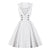 Vestido Rockabilly Branco Vintage
