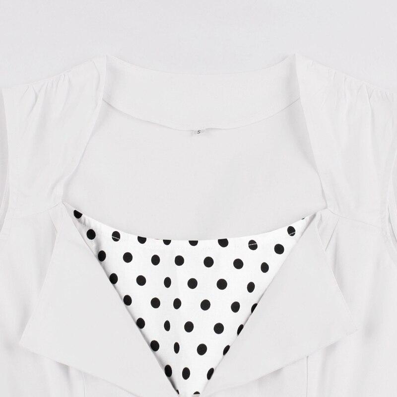 Vestido Rockabilly Branco Vintage