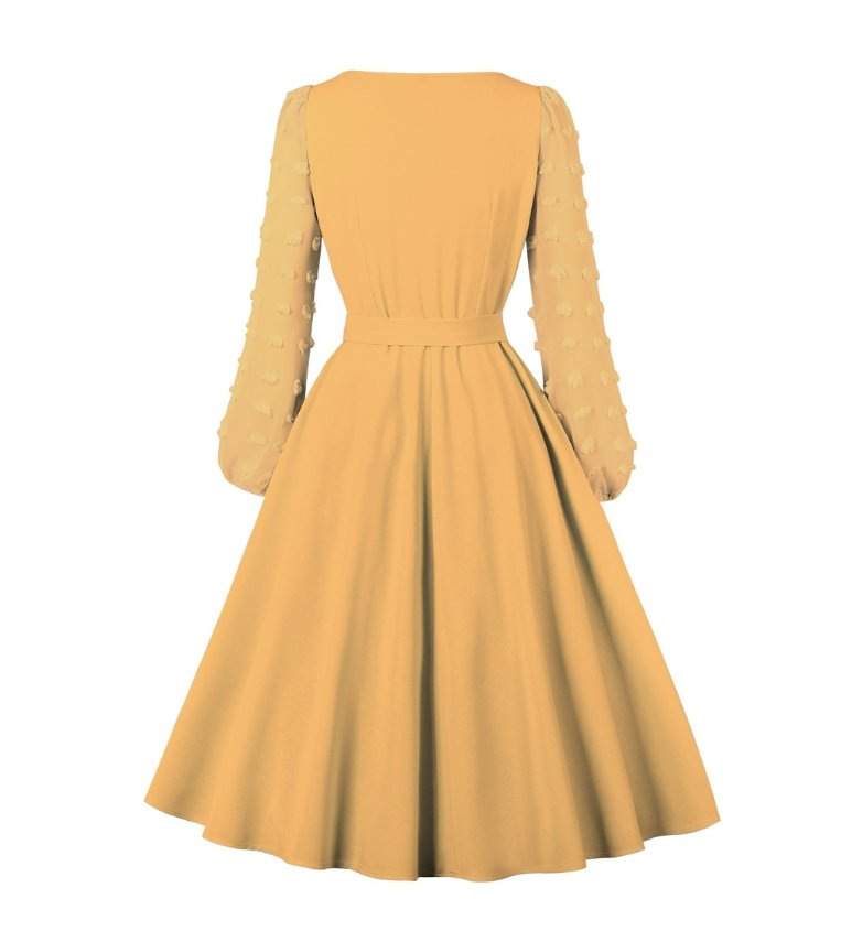 Vestido Vintage Amarelo Boêmio