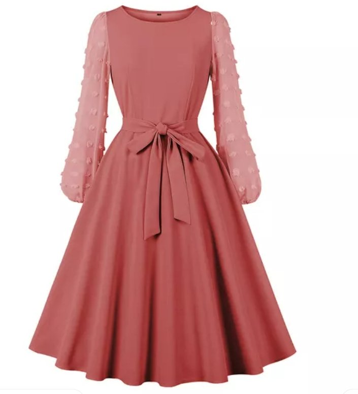 Vestido Rosa Boêmio Vintage