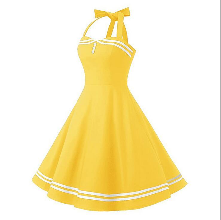 Vestido Vintage Amarelo Boogie Woogie