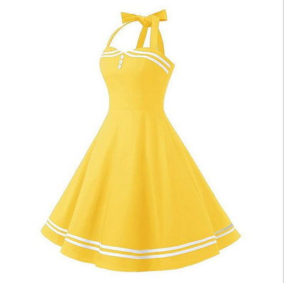 Vestido Vintage Amarelo Boogie Woogie