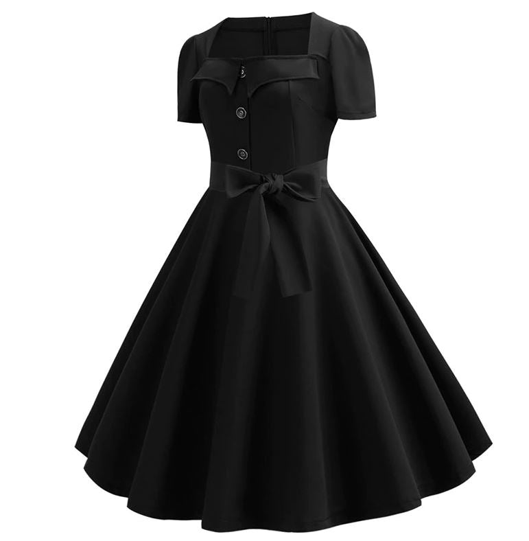 Robe Vintage Boogie Woogie Noir