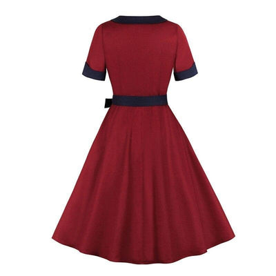 Vestido Vintage Borgonha
